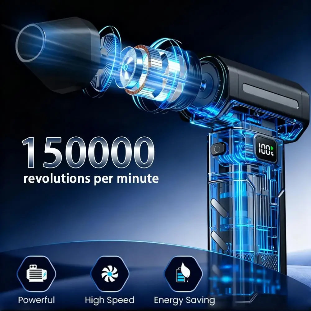 X8 Turbo Jet Air Blower -- Dust Cleaner, 6000mAh Rechargeable